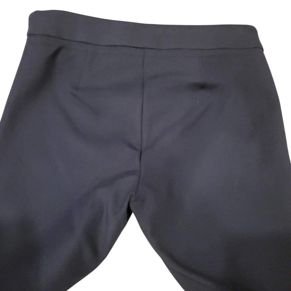 Tory Burch Maude Navy Blue Stretch Ankle Flat Front Cigar Pants Size‎ 2 I376